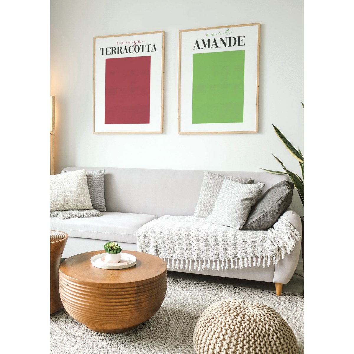 Affiche Vert Amande blanc, L'AFFICHERIE
