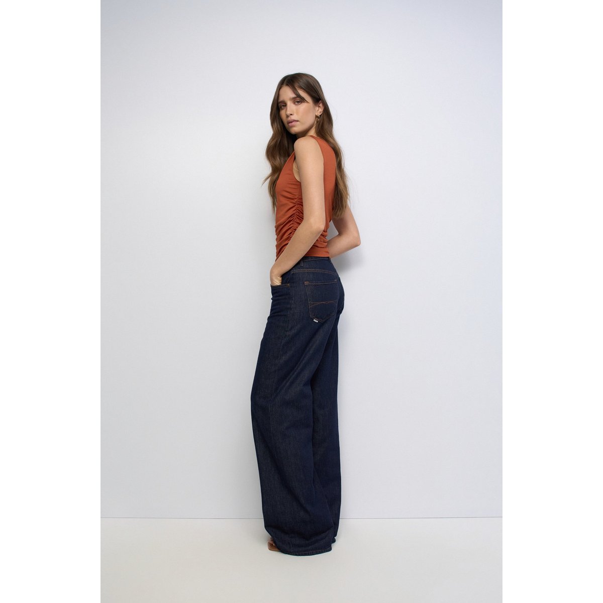 TOP ASYMÉTRIQUE orange, SALSA JEANS