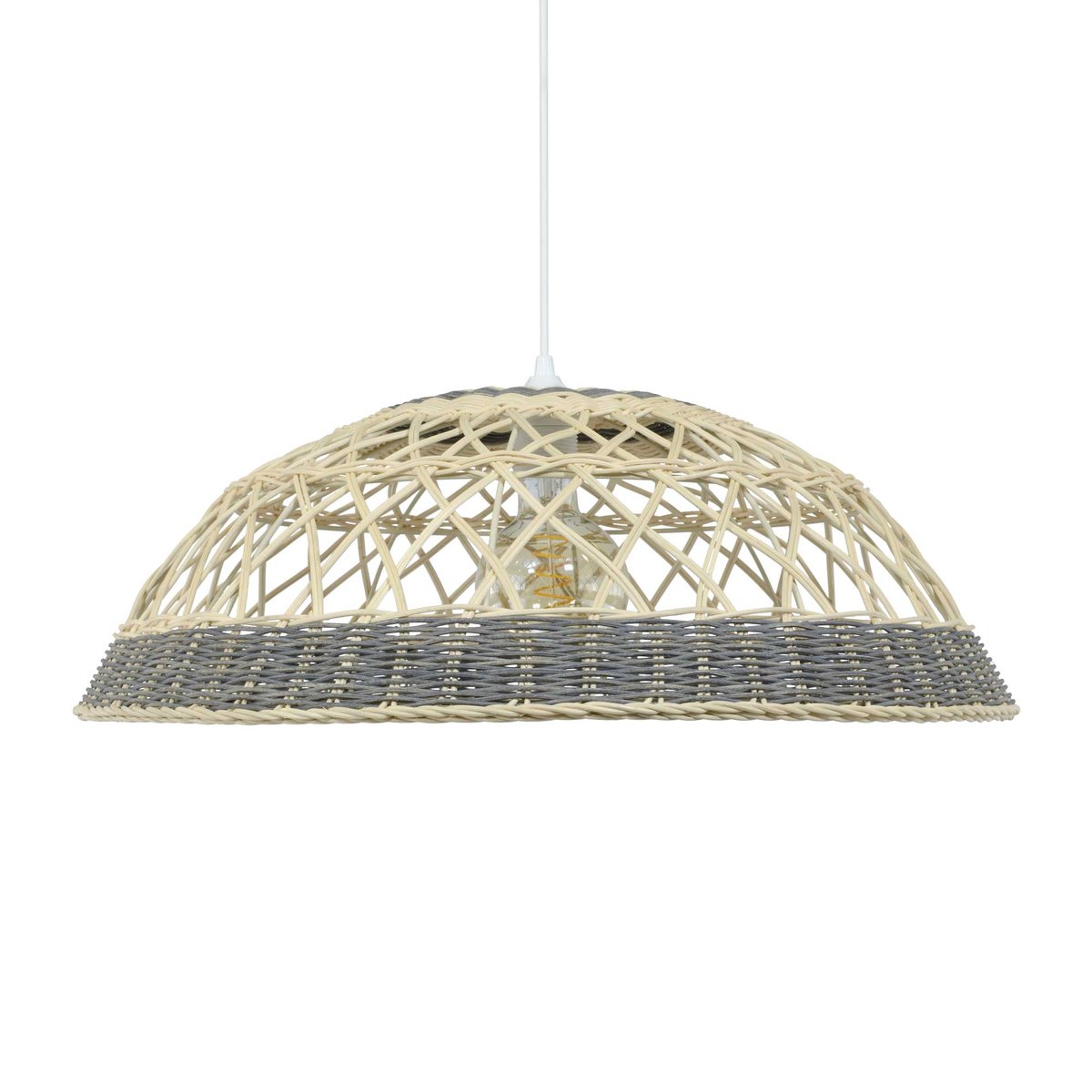Suspension en rotin, SARANNE gris, C-CREATION