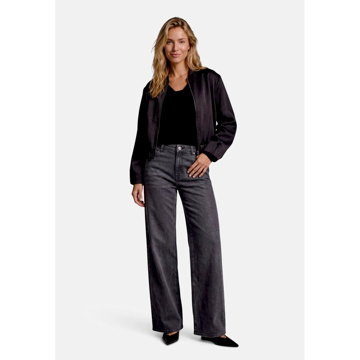 Pull-over en maille à manches chauve-souris black beauty, ZERO