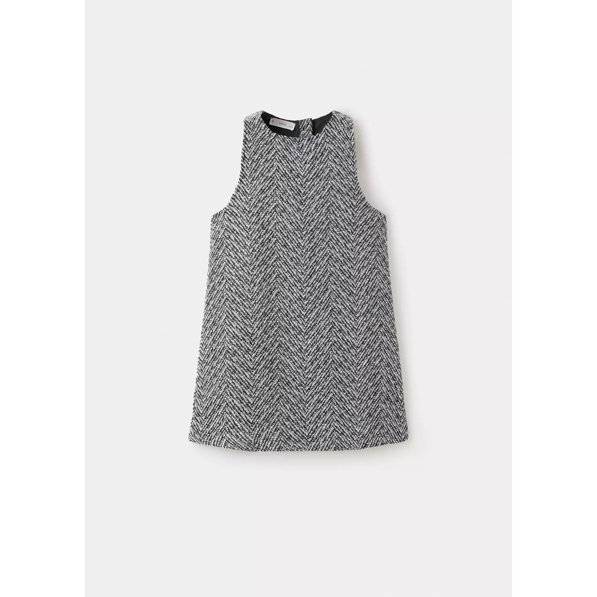 Robe tweed fil textile bleu, MANGO KIDS