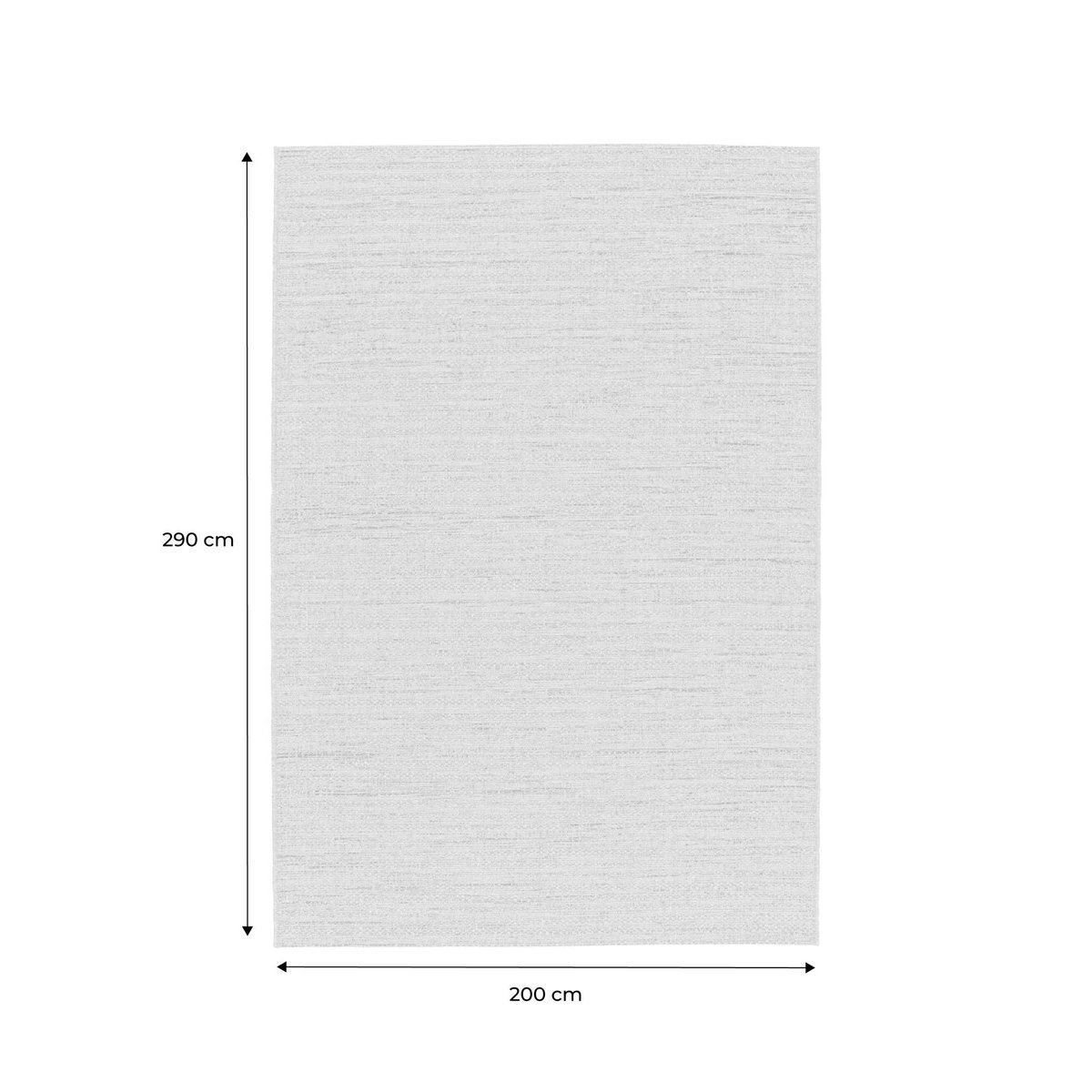 Tapis intérieur rectangulaire  EMILY effet jute coloris naturel, SWEEEK