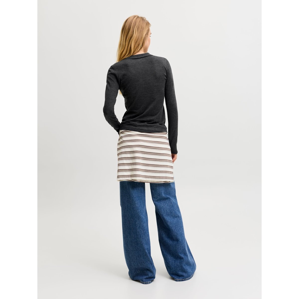 Polo Tricoté dark grey melange, JJXX