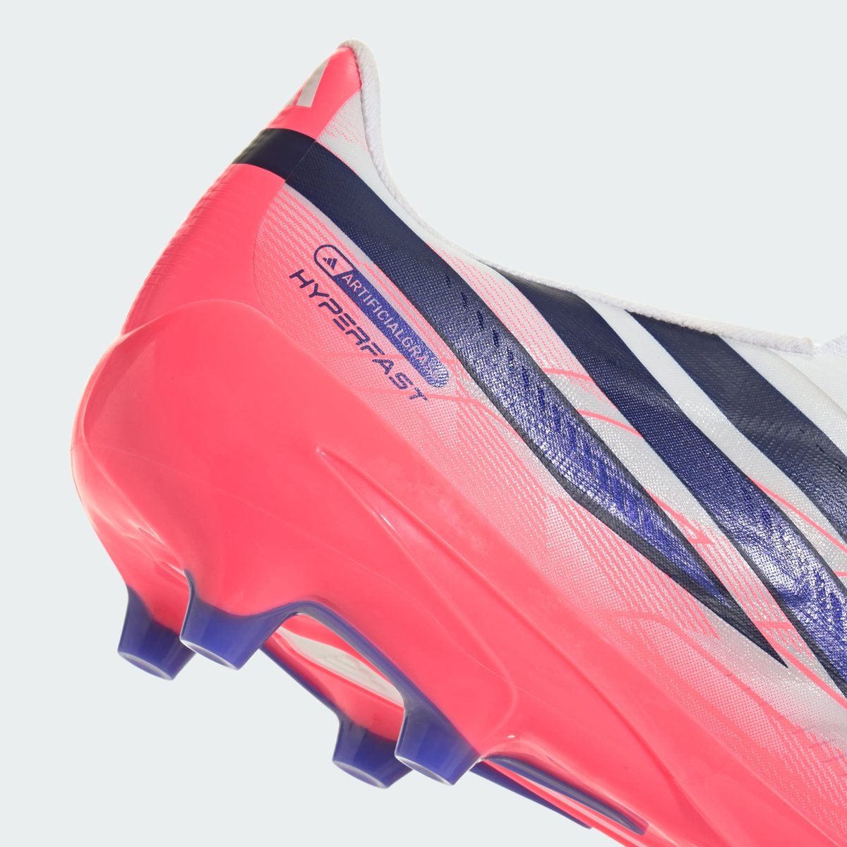Chaussure De Football Sans Lacets F50 Hyperfast League Terrain Synthétique Chaussure De Football Sans Lacets F50 Hyperfast League Terrain Synthétique cloud white / solar purple / solar turbo, adidas Performance