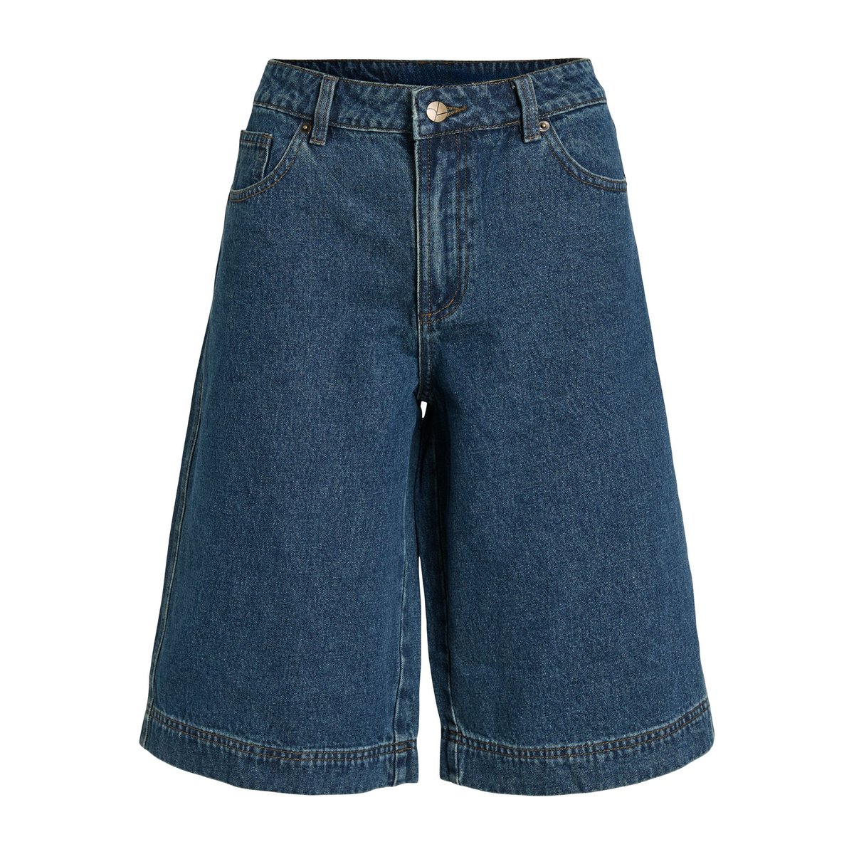 Jupe-Culotte bleu - medium blue denim1, ROUGE EDIT