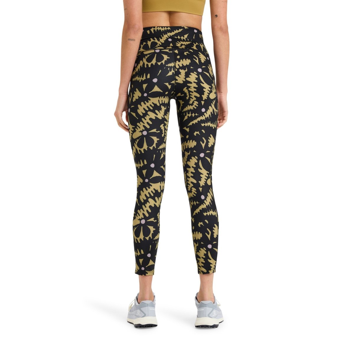 Legging de sport HEART INTO IT ANKLE. noir anthracite big flowers, ROXY