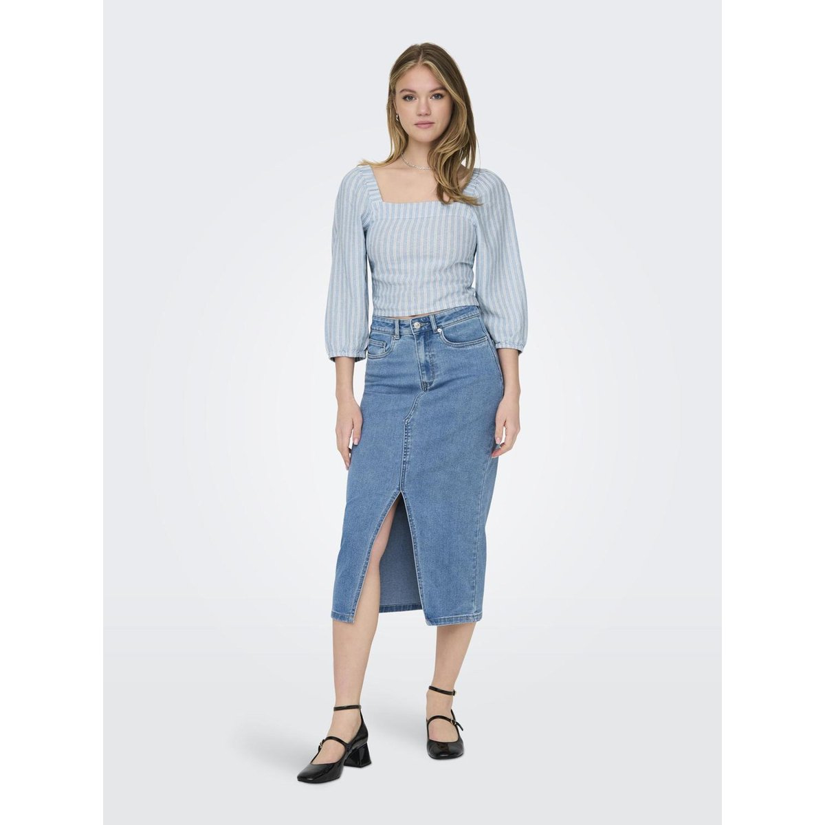 ONLCARO Top smocké Top smocké blissful blue, ONLY