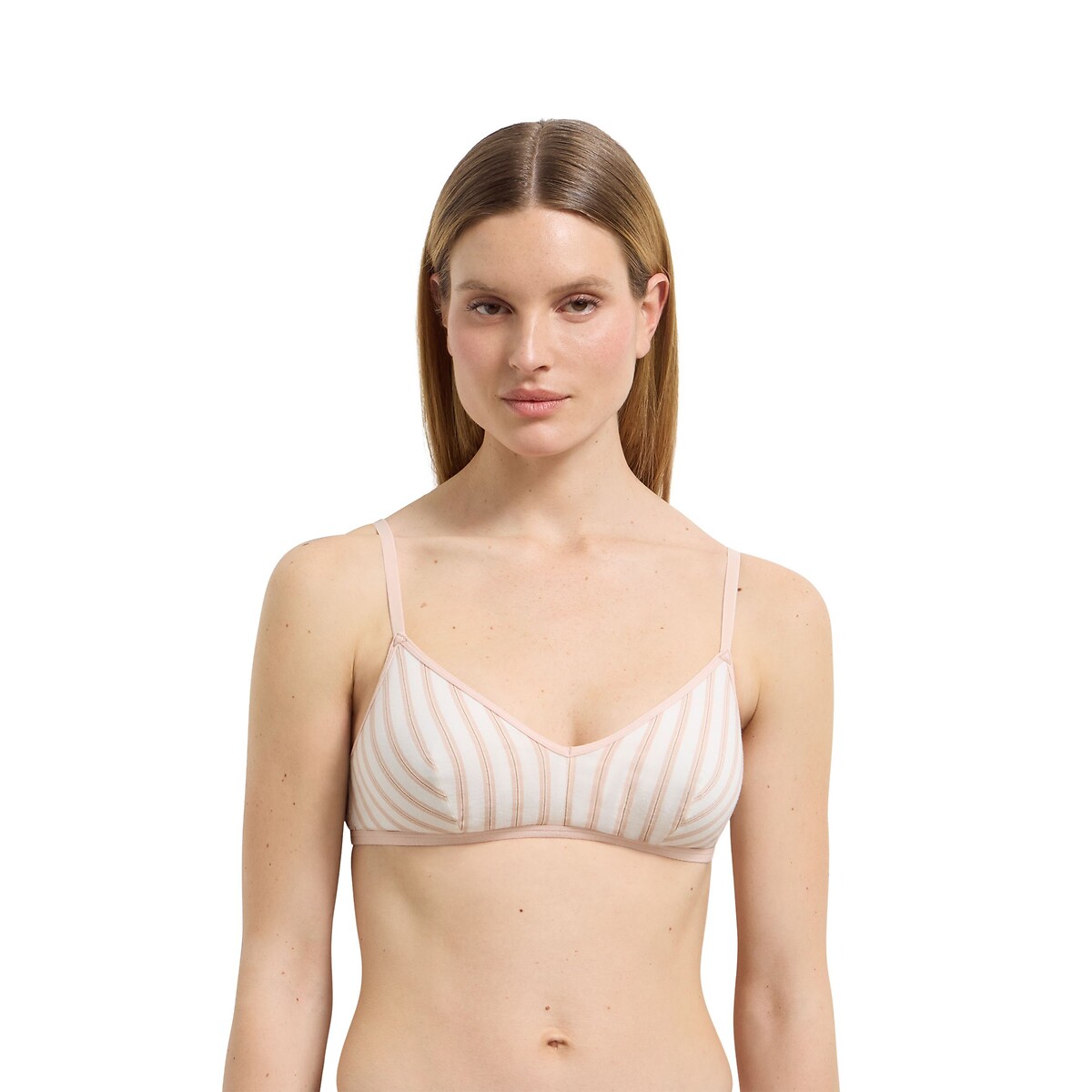 Soutien-gorge triangle DIM x Inès de la Fressange crème rose, DIM