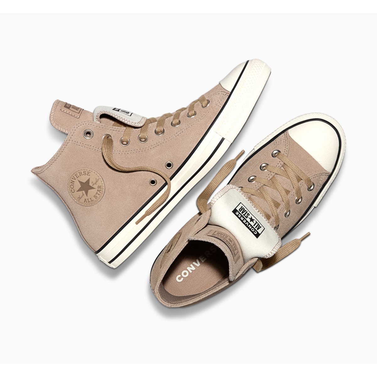 Baskets CHUCK TAYLOR ALL STAR DOUBLE TONGUE vintage cargo/egret/black, CONVERSE