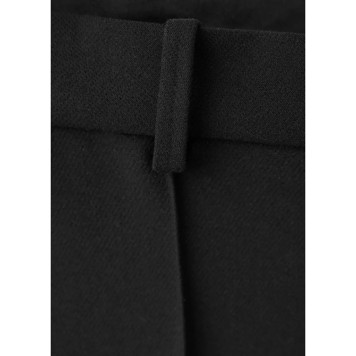 Pantalon ajusté taille mi-haute noir, MANGO