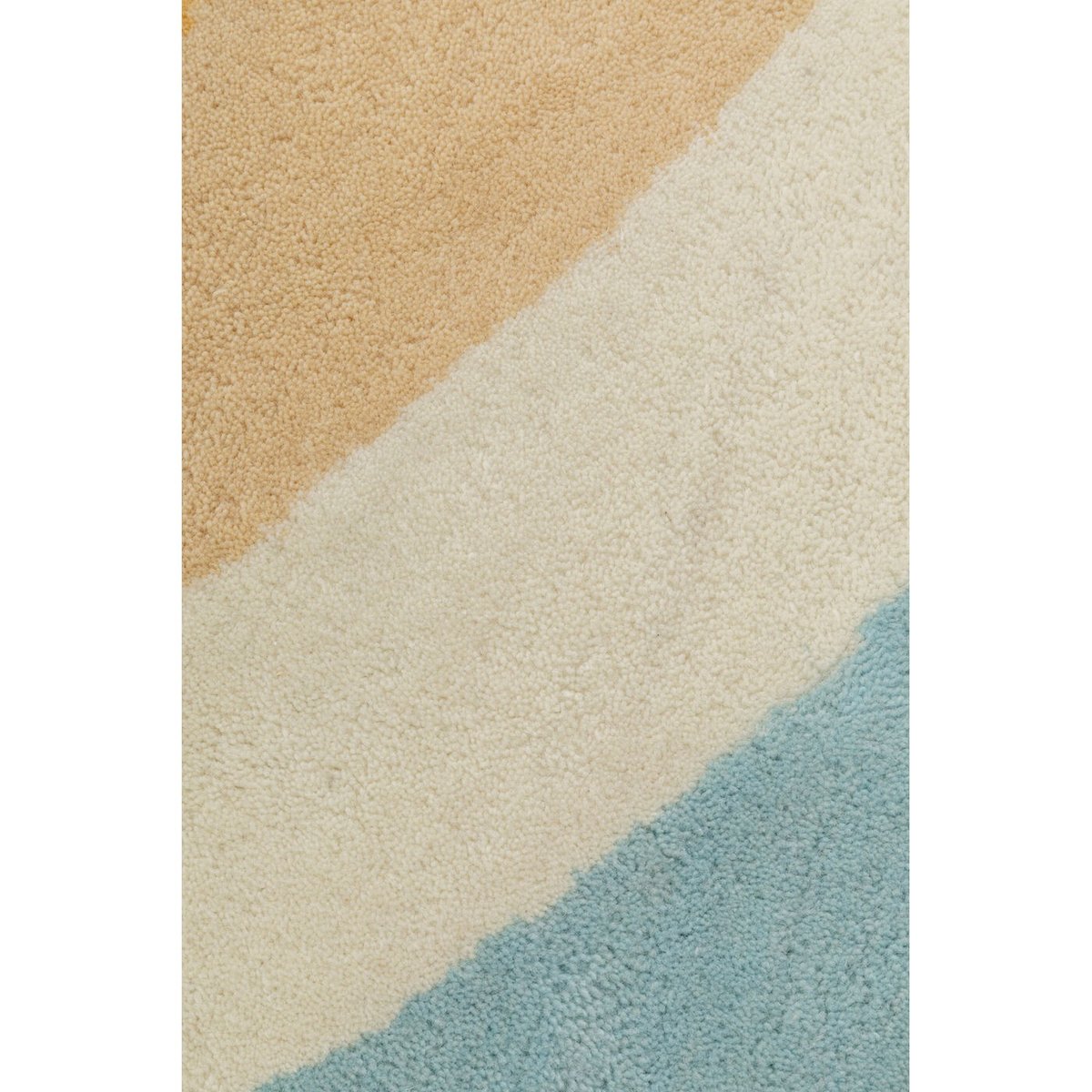 Tapis rond en laine, AURA jaune, KARE DESIGN
