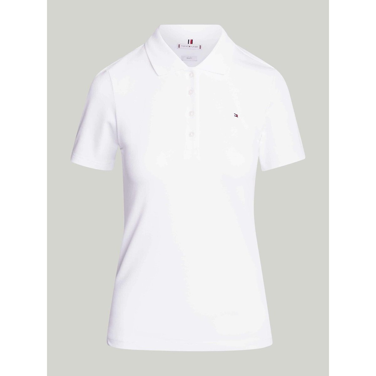 Polo manches courtes blanc, TOMMY HILFIGER