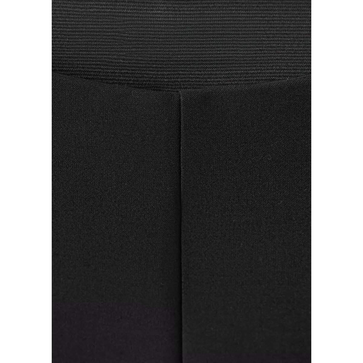 Pantalon droit détail coutures noir, MANGO