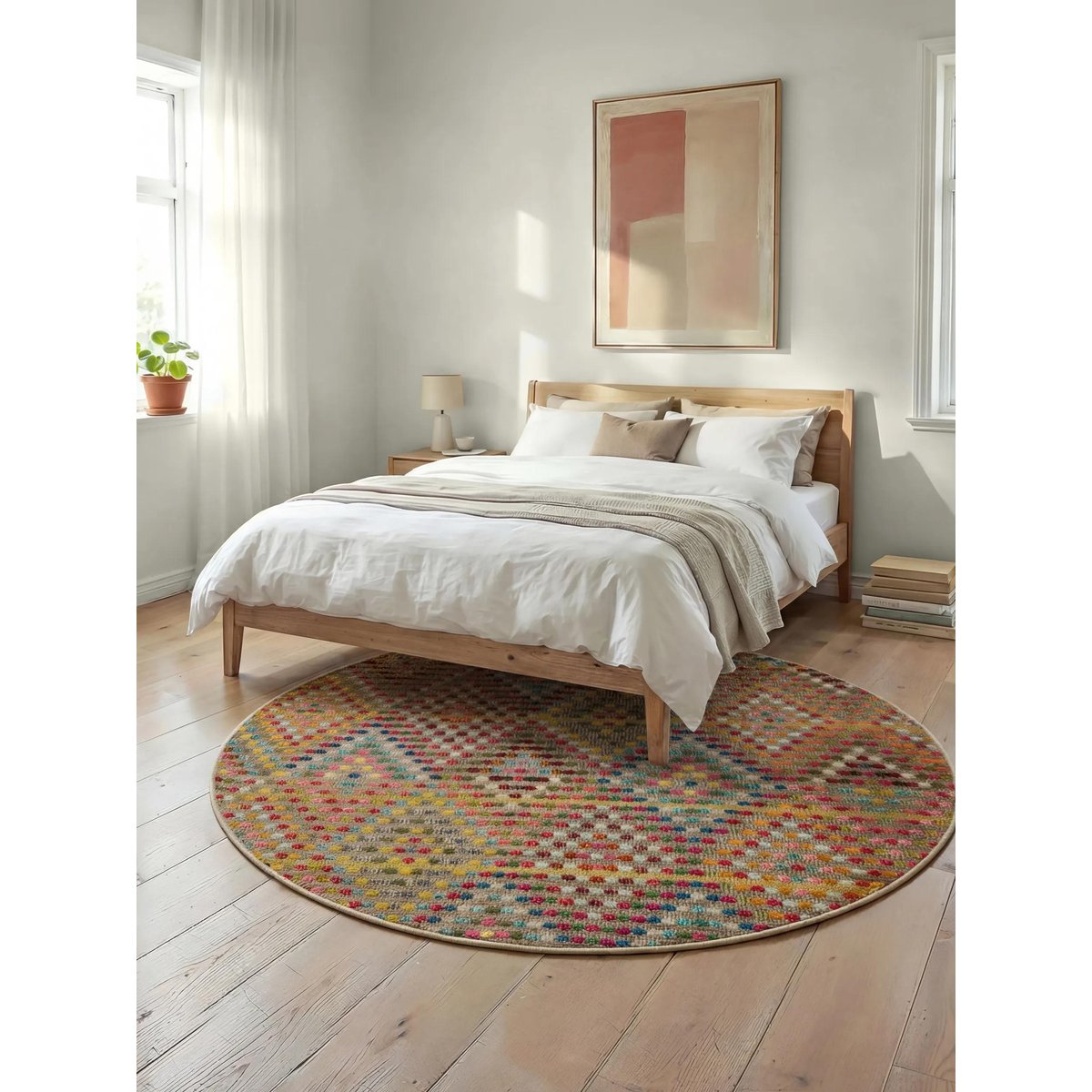 Tapis rond CASA multicouleur, BENUTA