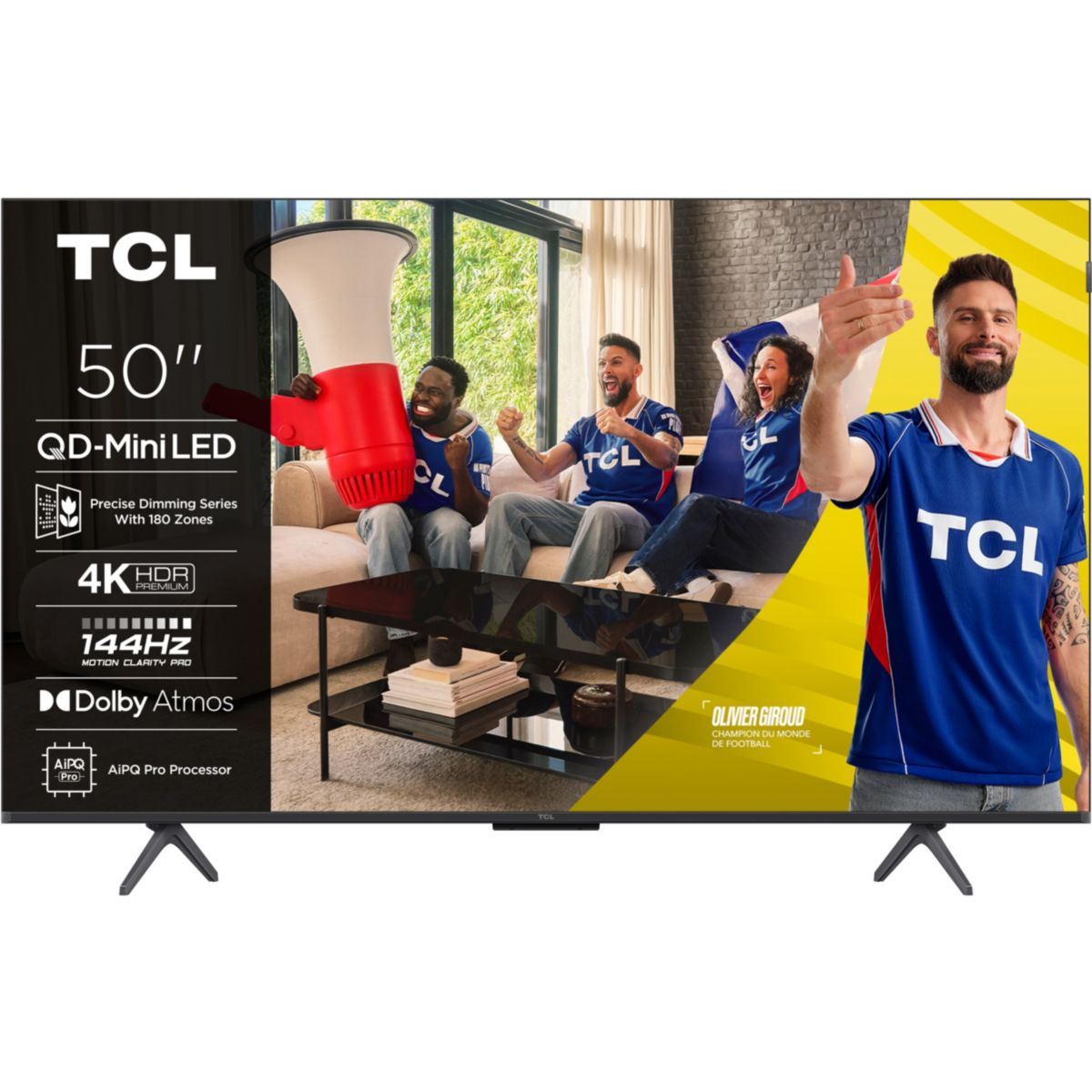 TV Mini LED 50C69K (2026) 50" (126 cm) couleur unique, TCL