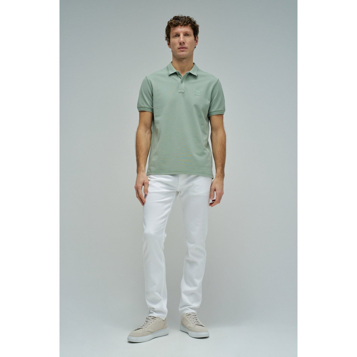 POLO AVEC BRANDING gris, SALSA JEANS