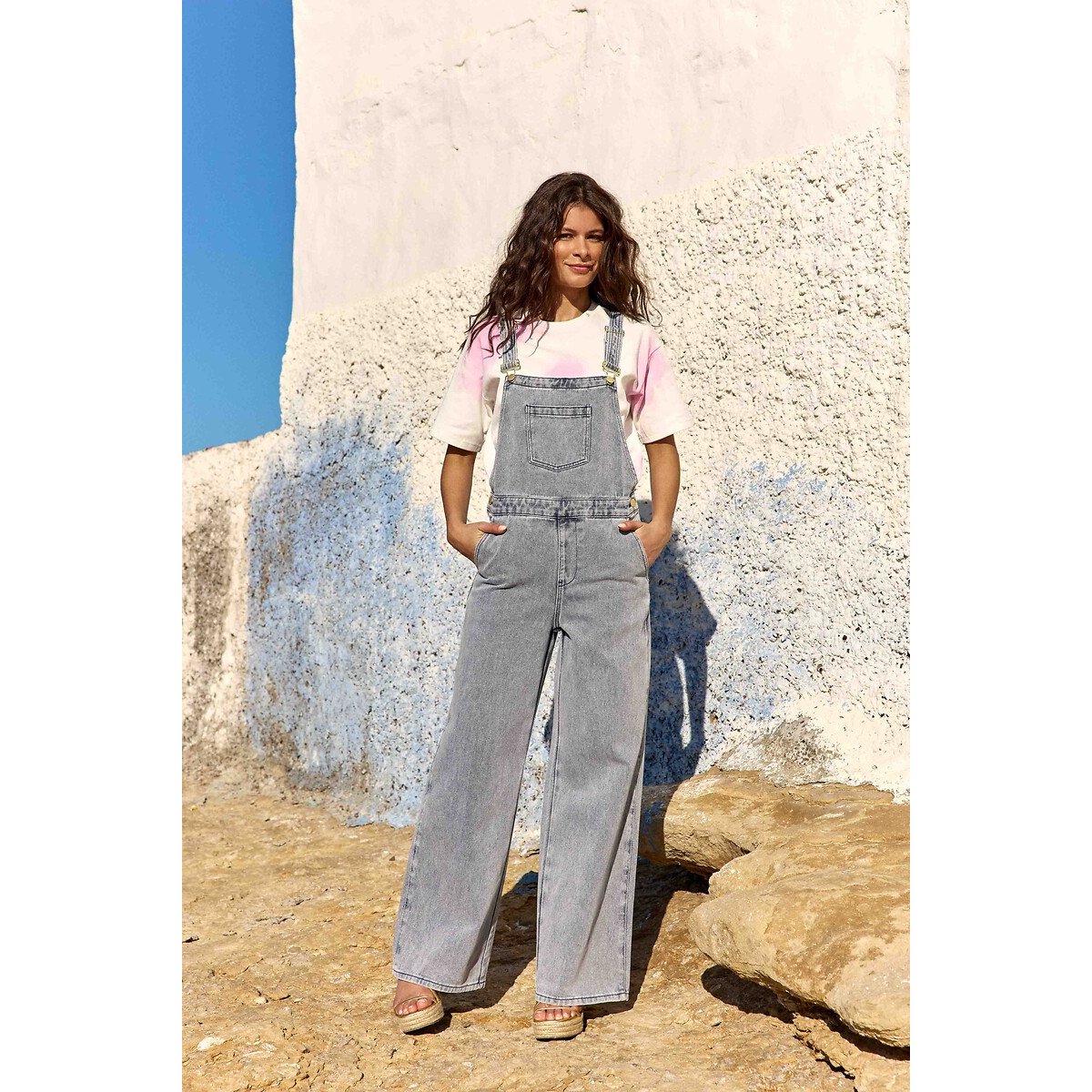 Salopette en denim, LATOU bleu jean, LA PETITE ETOILE
