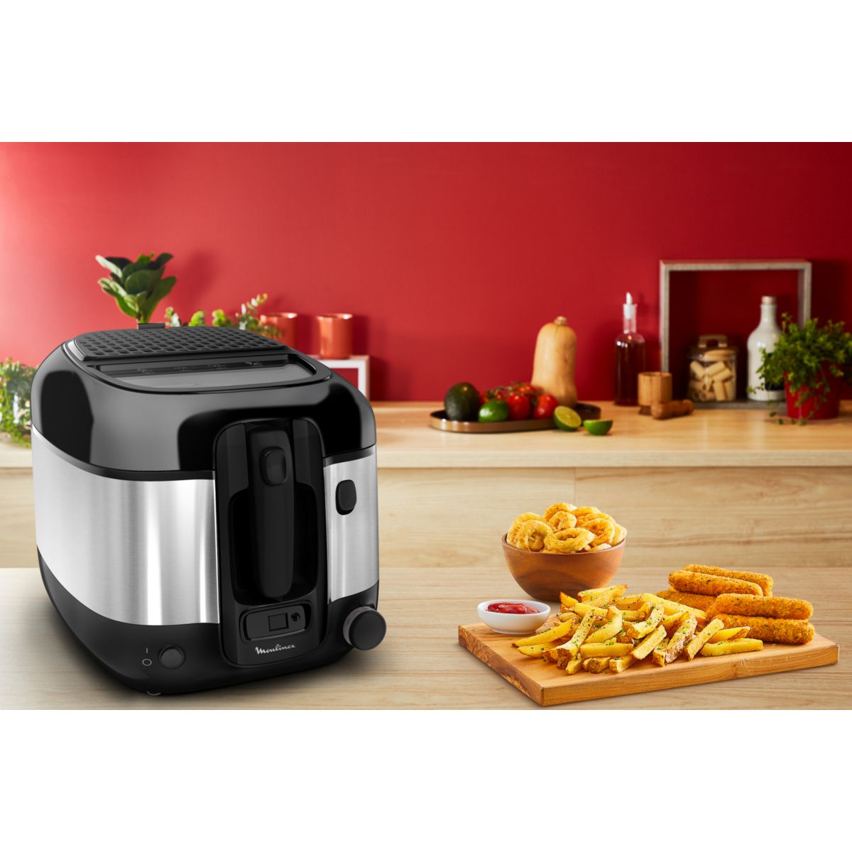 Friteuse SUPER UNO AM316D10 noir, MOULINEX