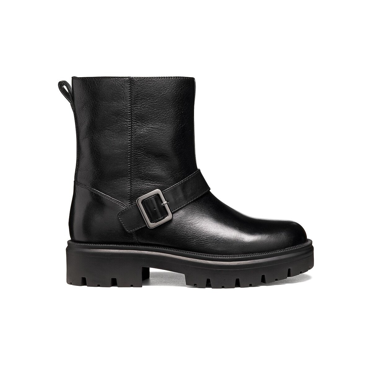 Klargena leather biker boots black, GEOX