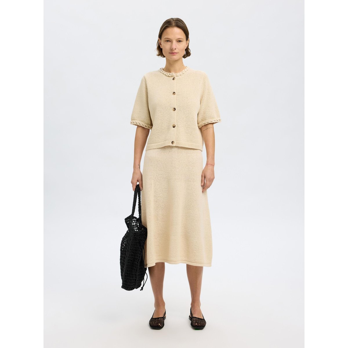 Jupe En Maille birch, SELECTED