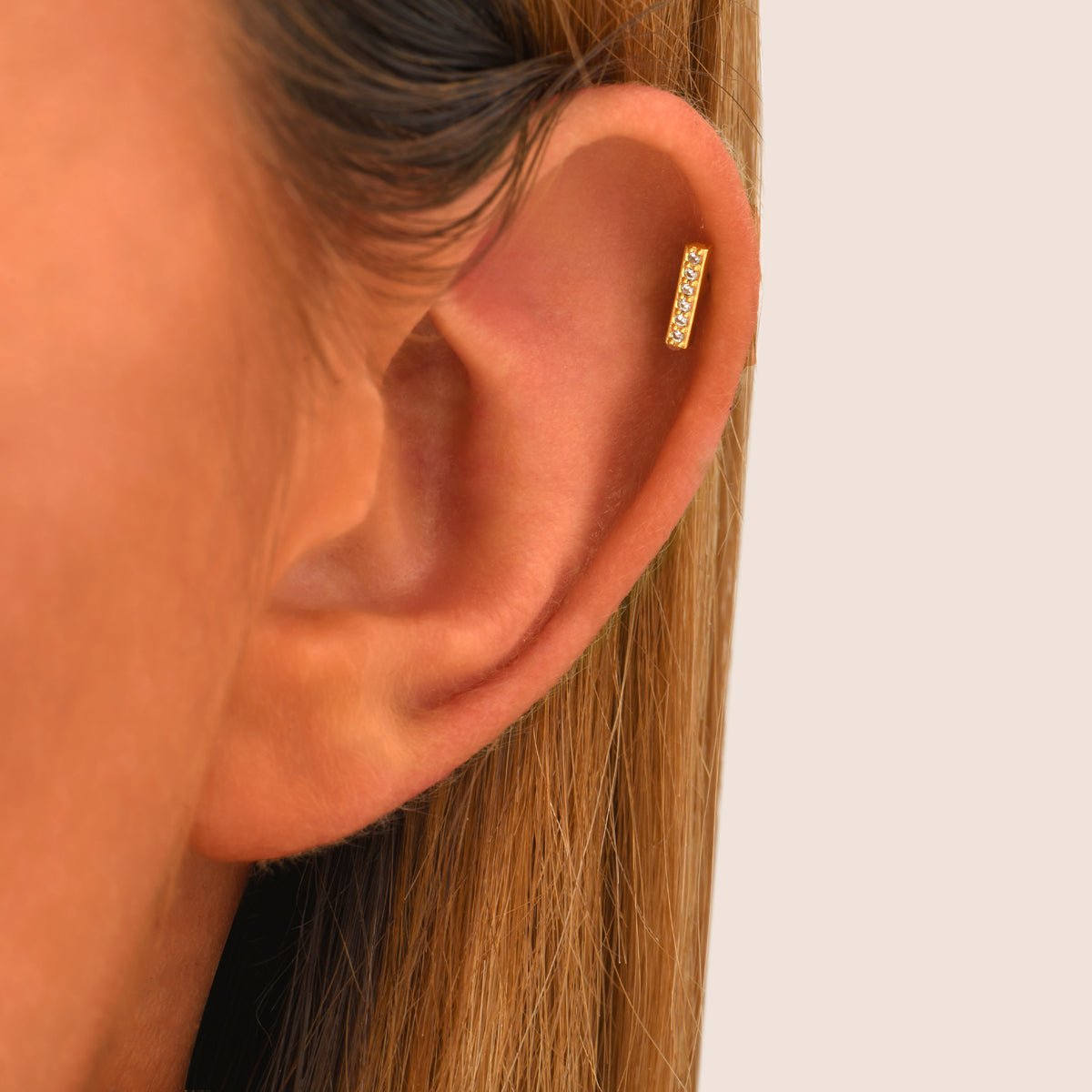 Piercing plat jil - candy blanc, CAROLINE NAJMAN