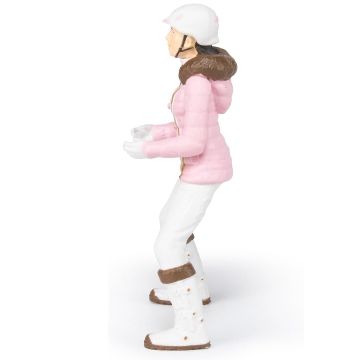 Figurine Cavalière Fashion hiver rose, PAPO