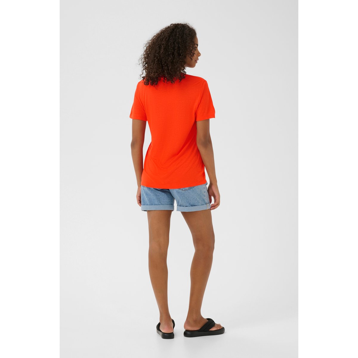 T-shirt rouge grenadine, KAFFE