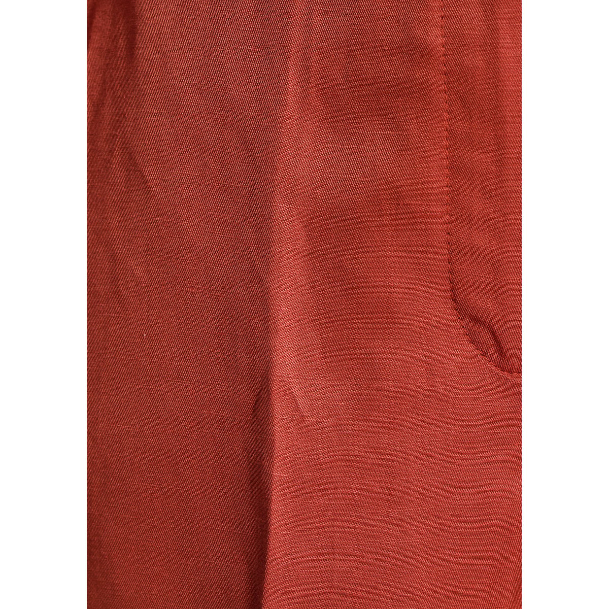 Pantalon large avec ceinture brique, LA FEE MARABOUTEE