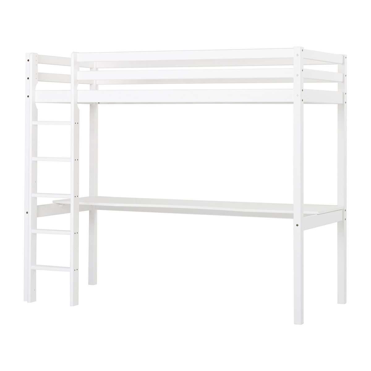Lit Mezzanine pin massif ECO DREAM blanc, HOPPEKIDS