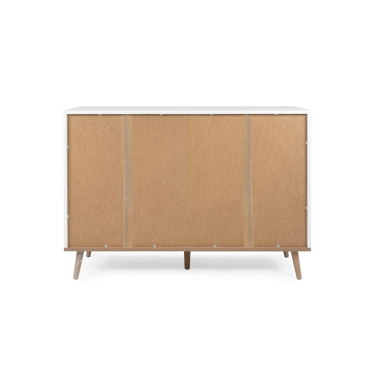 Commode blanche 6 tiroirs style scandinave ALVA blanc, PIER IMPORT