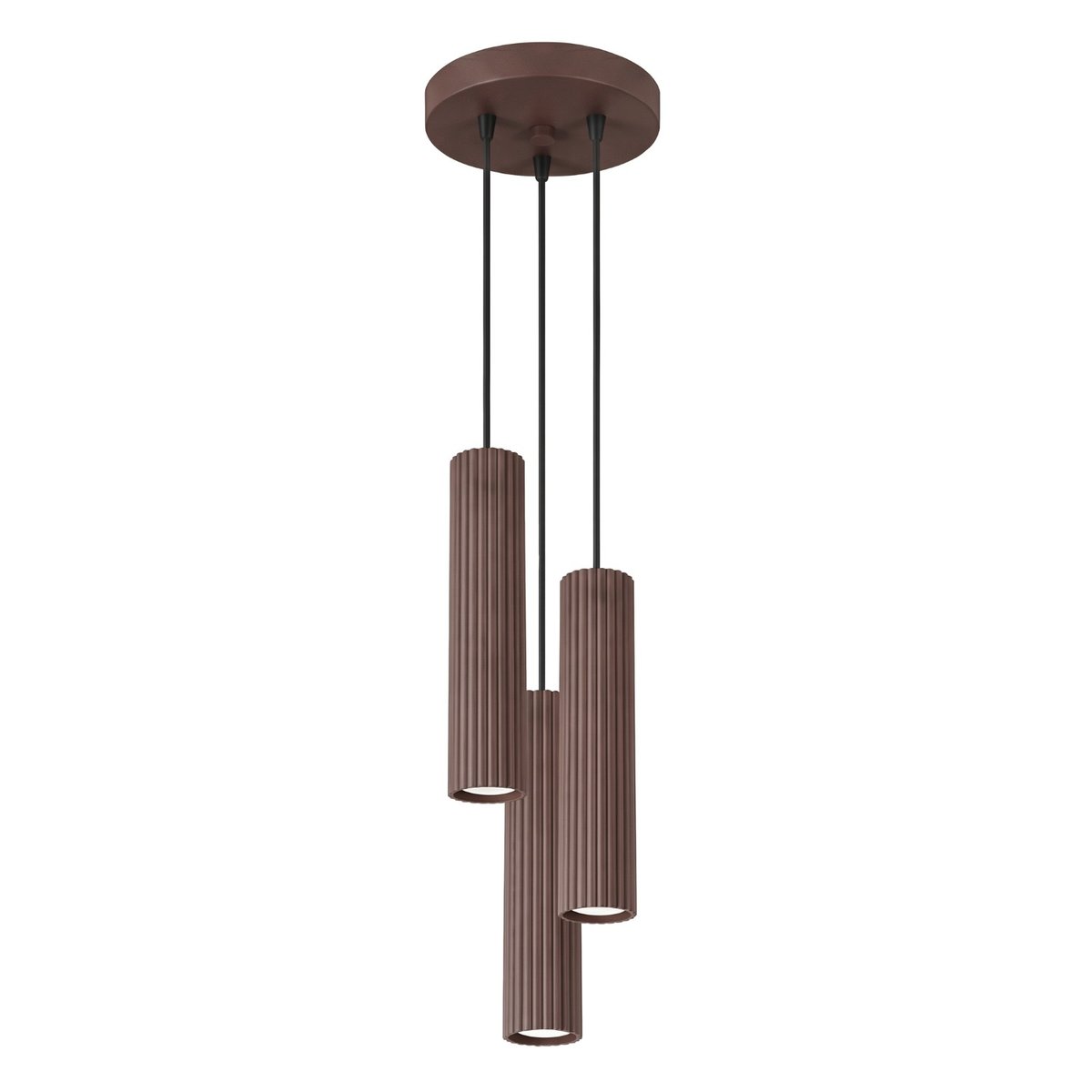 Suspension Aluminium Brun GU10 3 Karbon brun, EDEN
