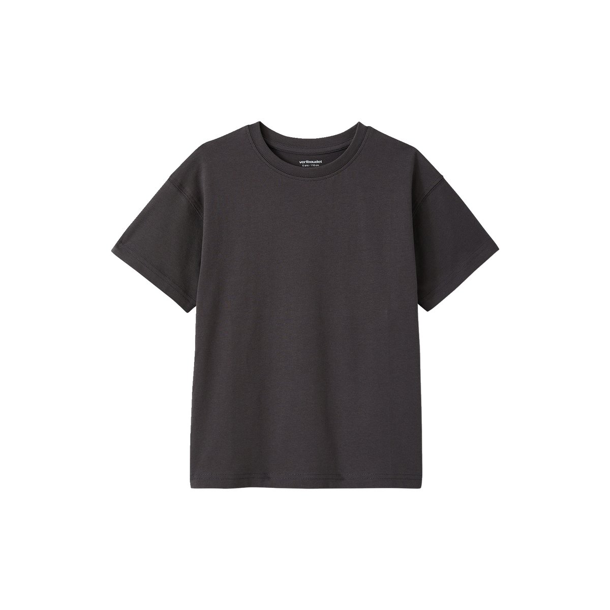 Lot de 3 t-shirts Basics unis olive, VERTBAUDET