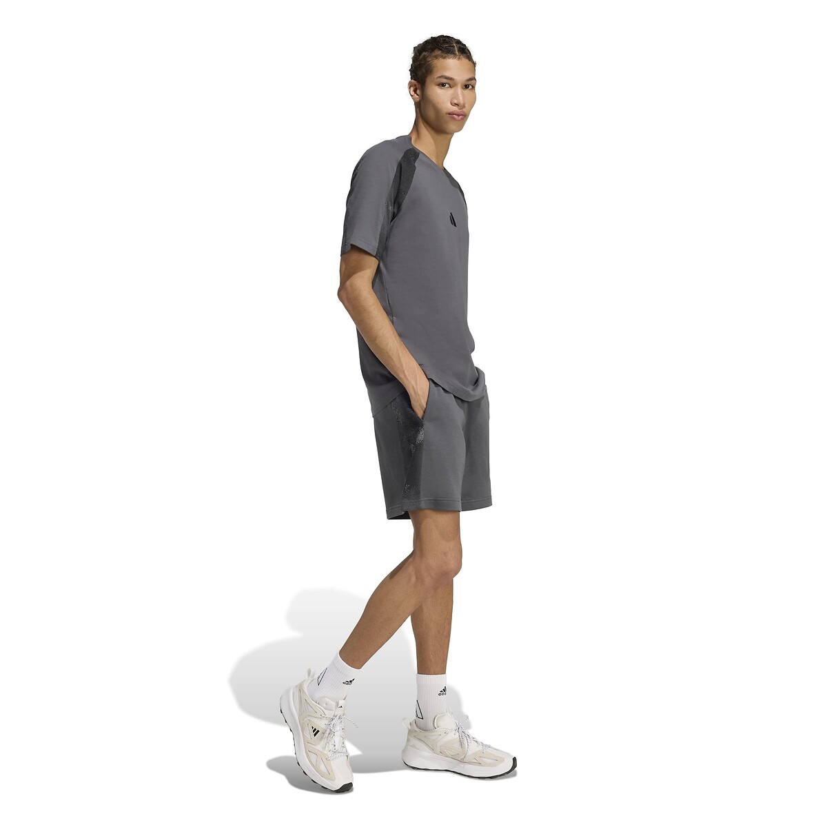 Camo Seasonals T-Shirt with Short Sleeves dark grey, ADIDAS SPORTSWEAR