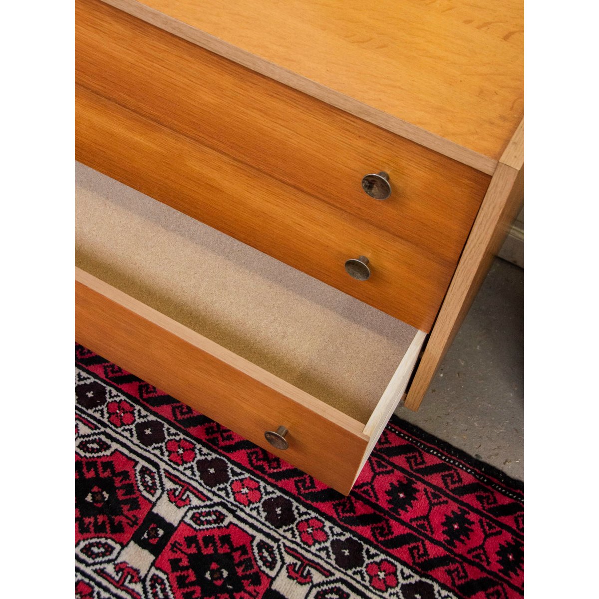 Commode en bois clair Olga N°320 - Bon état bois, DEBONGOUT