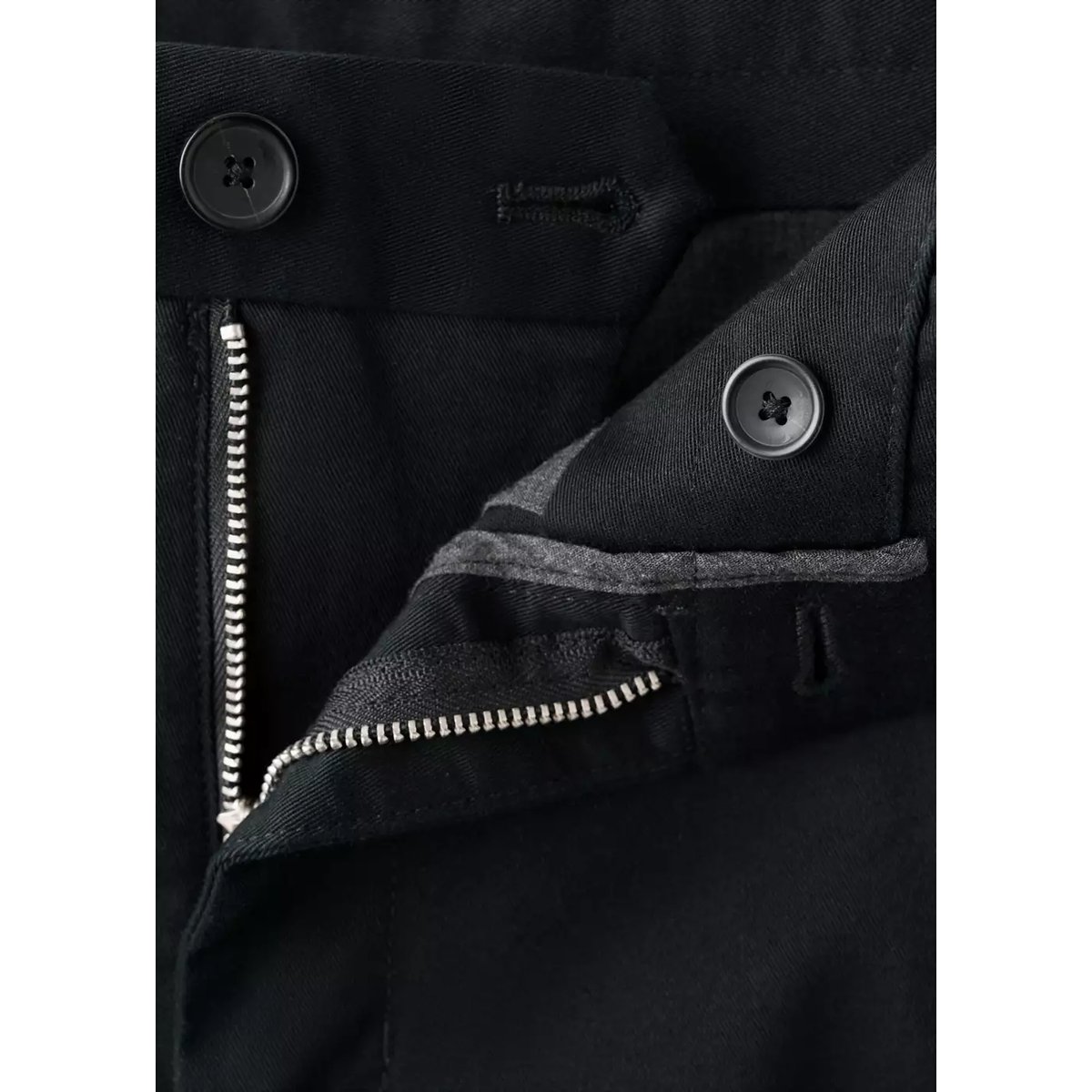 Pantalon Barna slim-fit en sergé noir, MANGO MAN