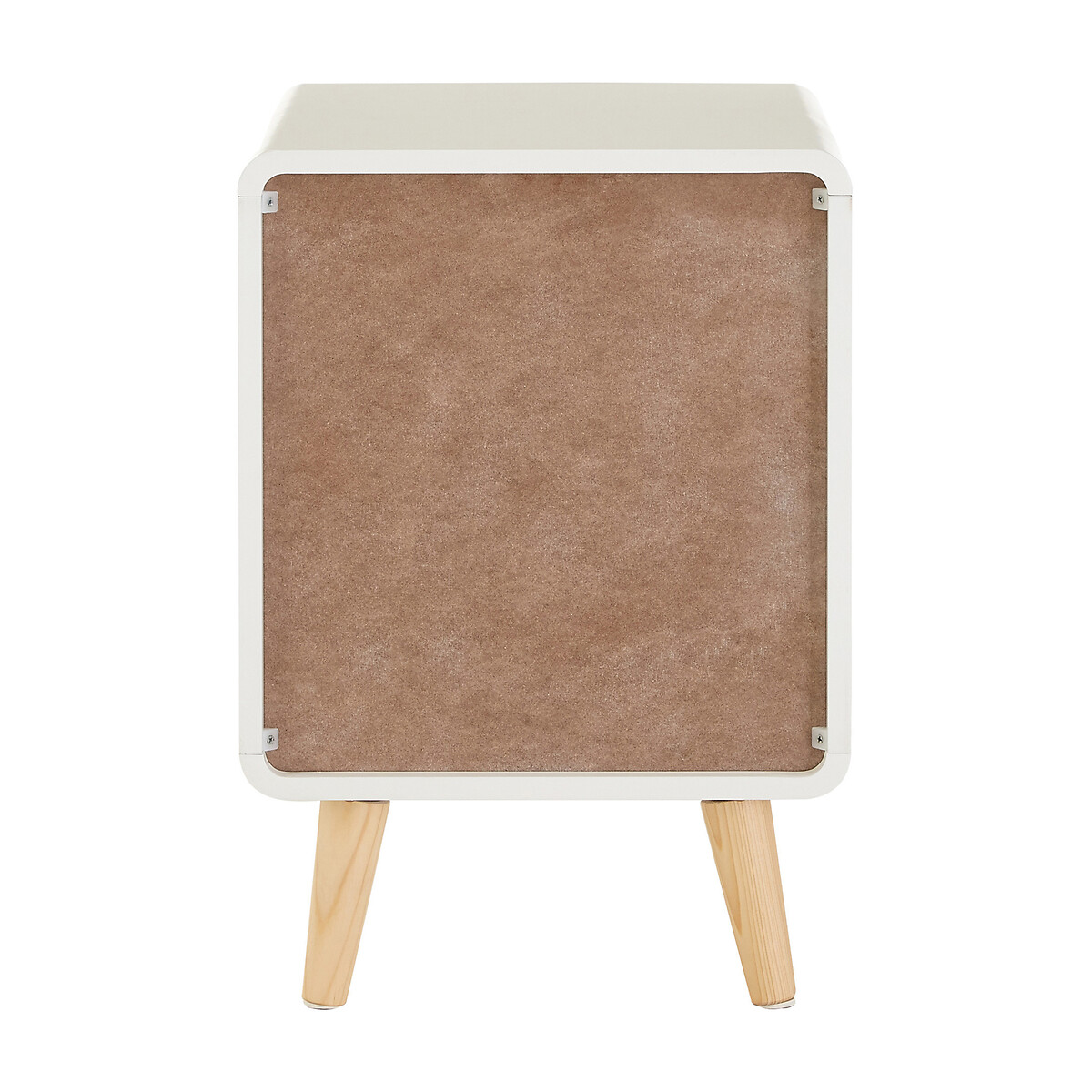 Freddy 1-Drawer Bedside Table with Shelf white, SO'HOME
