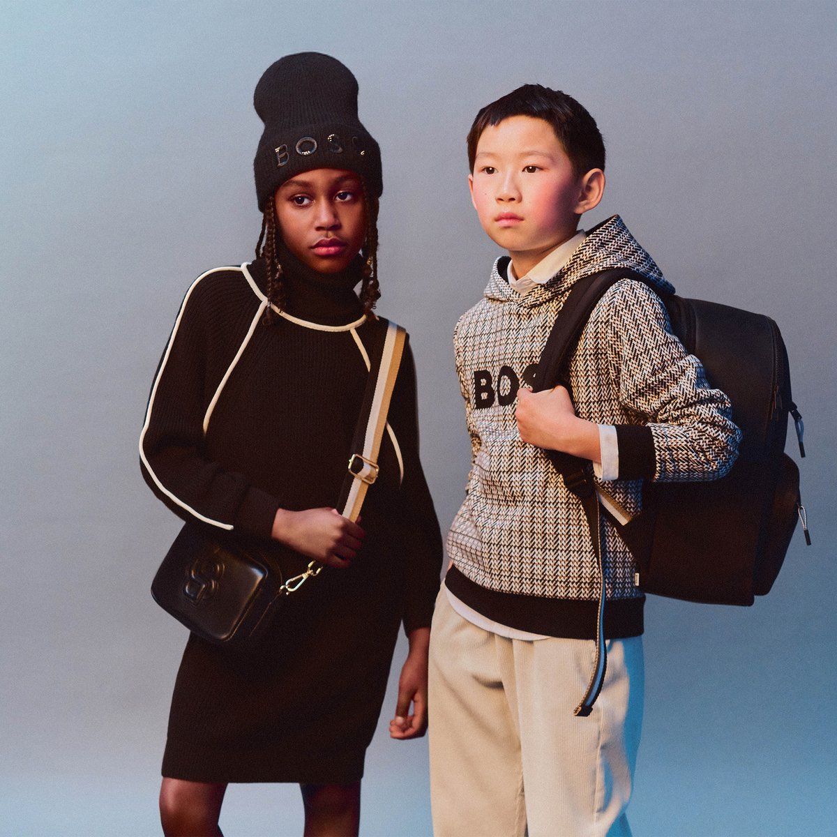 Sweat black, BOSS KIDSWEAR