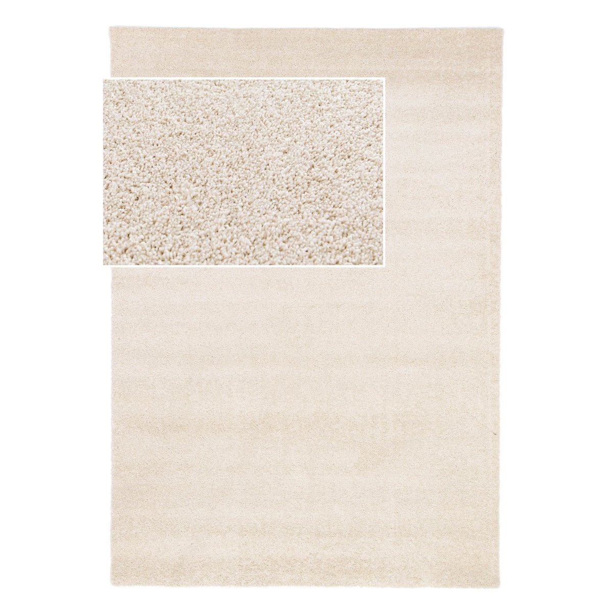 Tapis uni lavable en machine EVERYDAY blanc pur, AFK LIVING