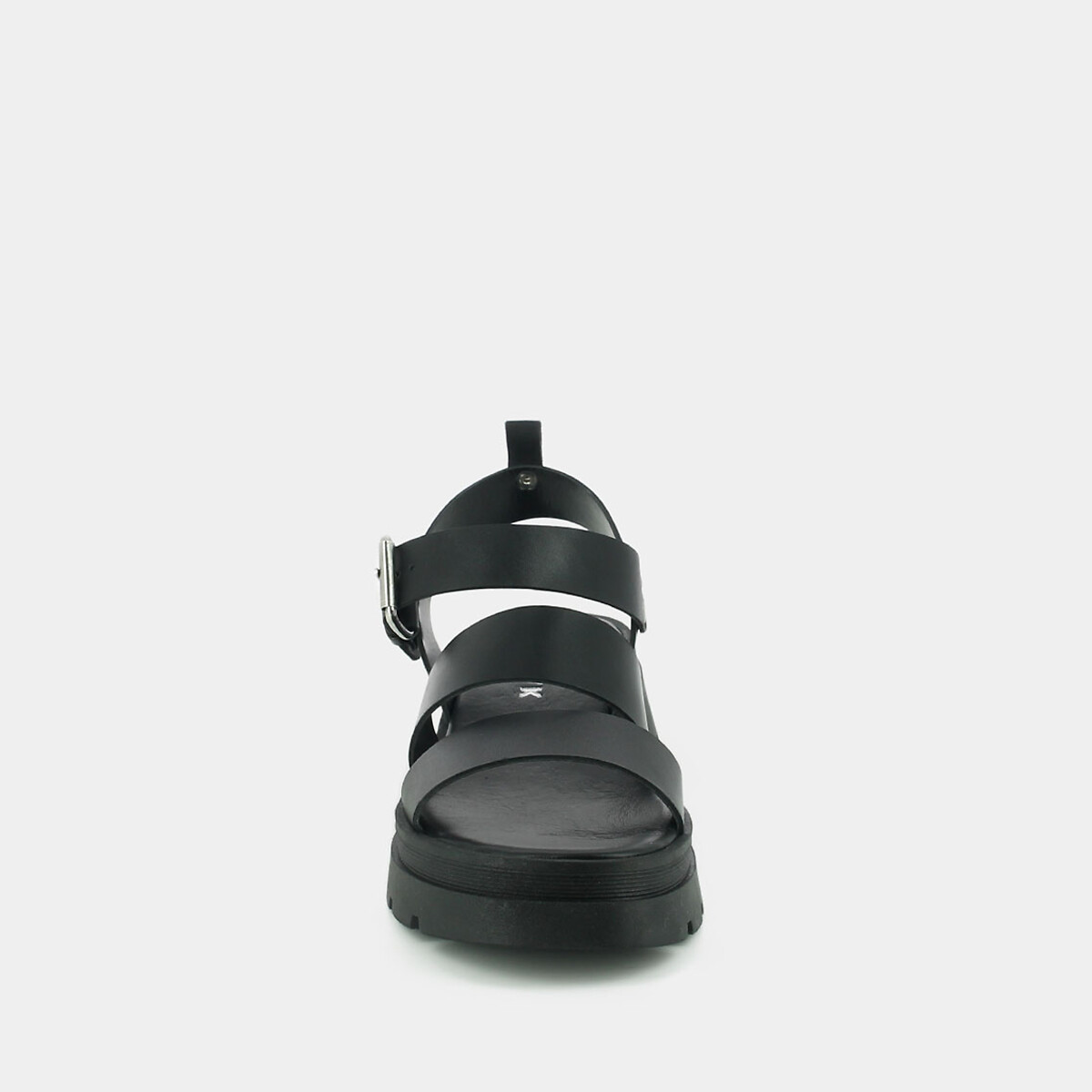 Sandales en cuir Priame , semelle chunky noir, JONAK