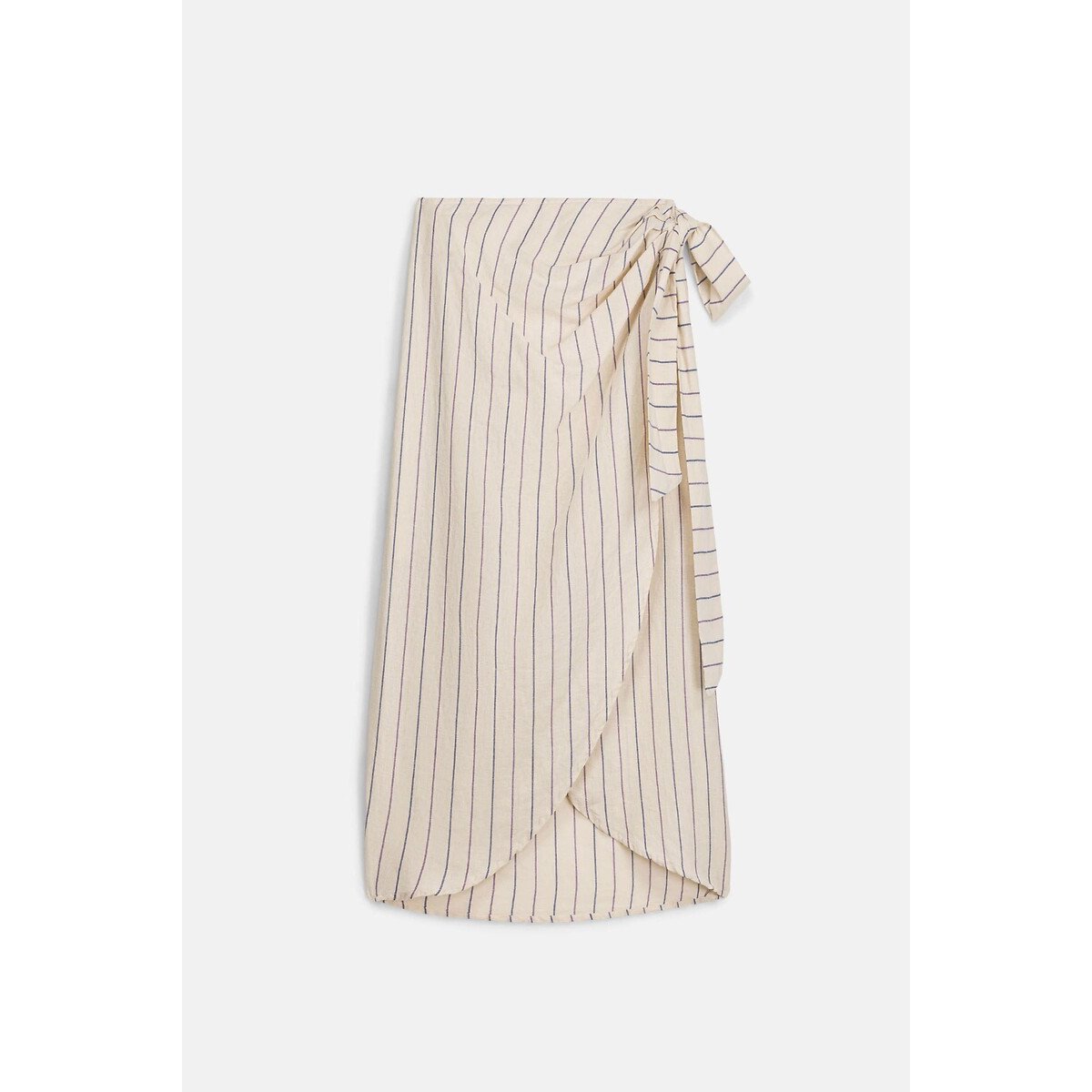Gonna a portafoglio a righe, PENELOPE ecru / navy, LOUISE MISHA