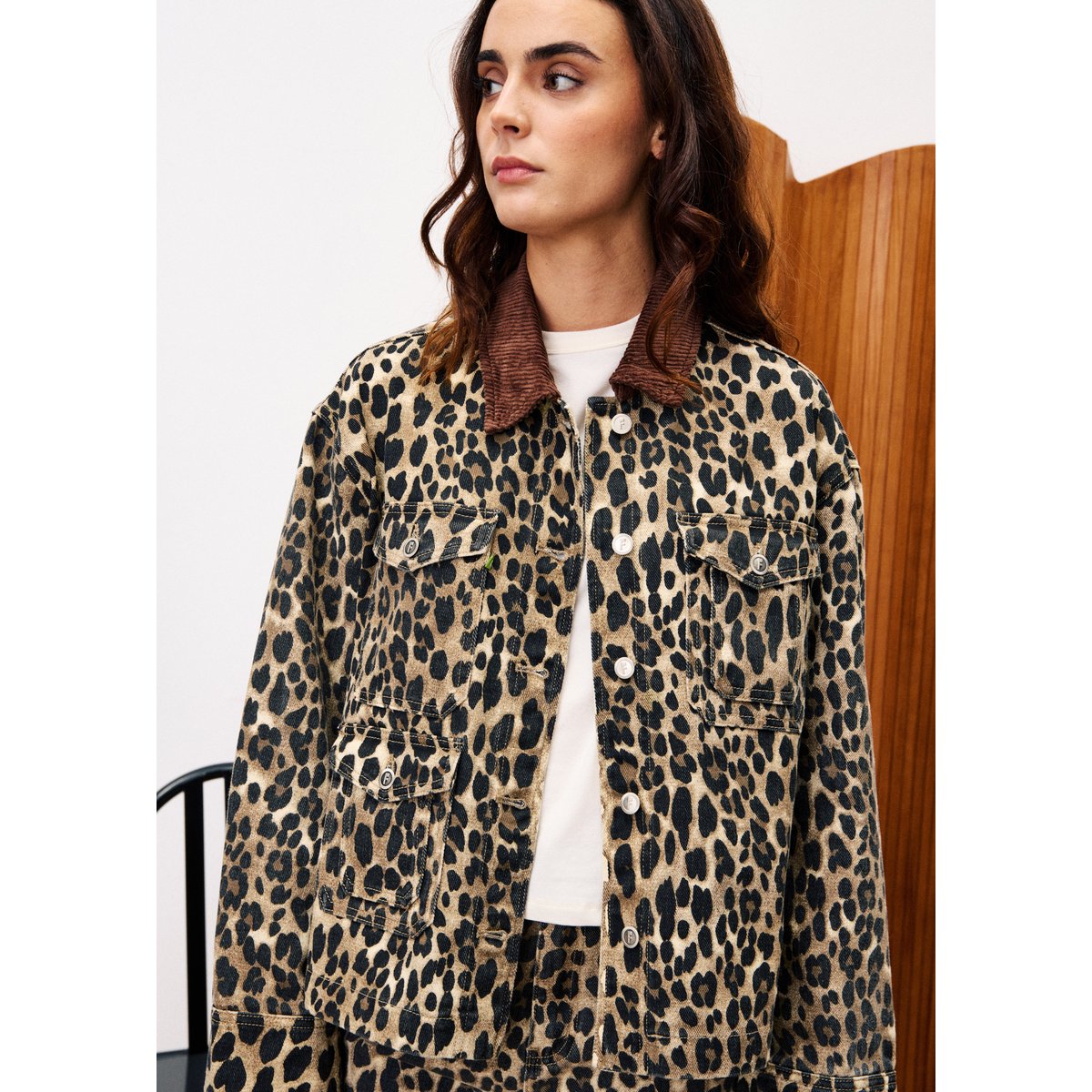Veste en coton à motif léopard MUNCHKIN leopard, FRNCH