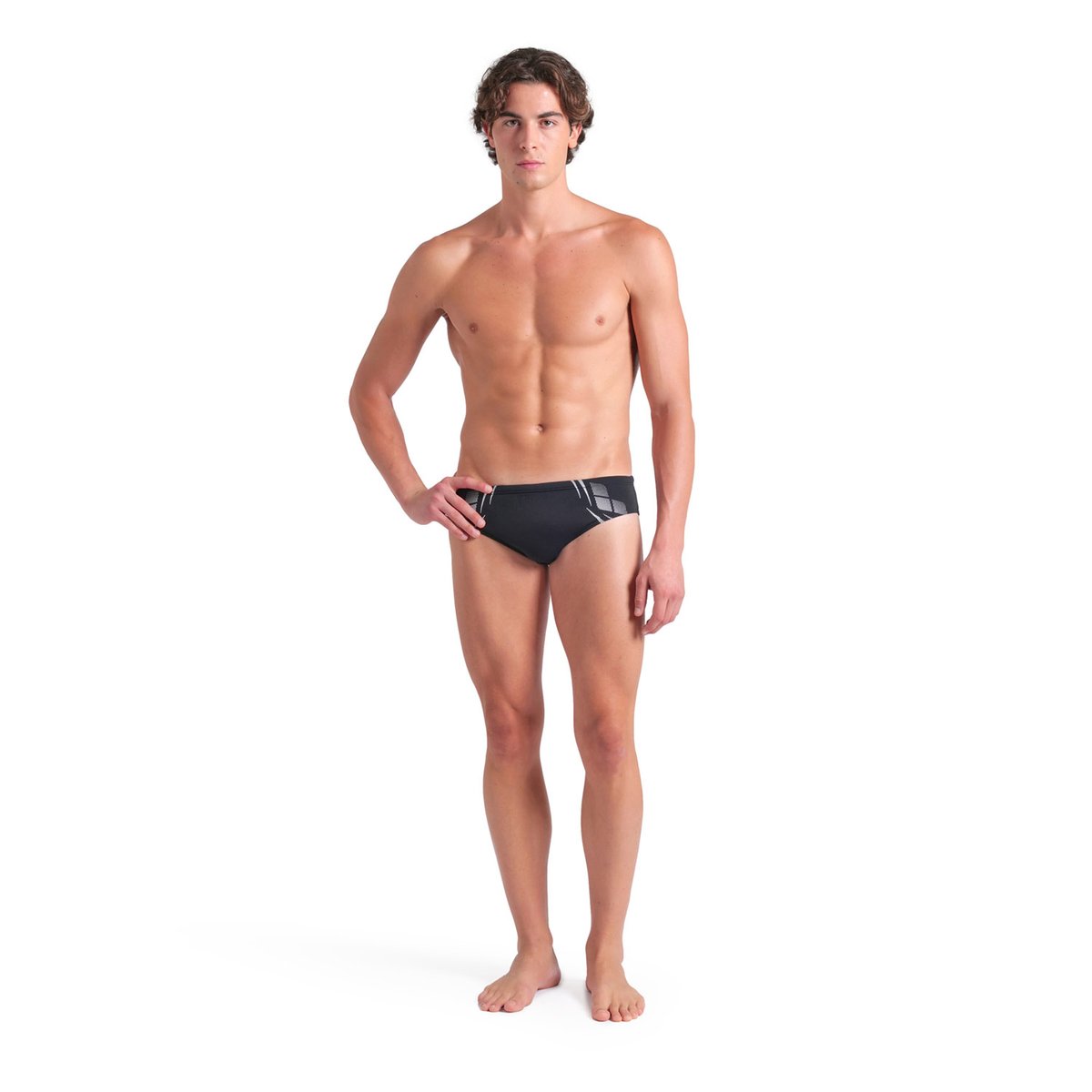Slip de bain arena Performance Poseidonia pour homme black-white, ARENA