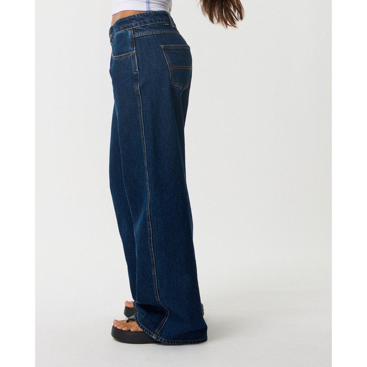 Jean Baggy Taille Basse Archive indigo véritable, RIP CURL