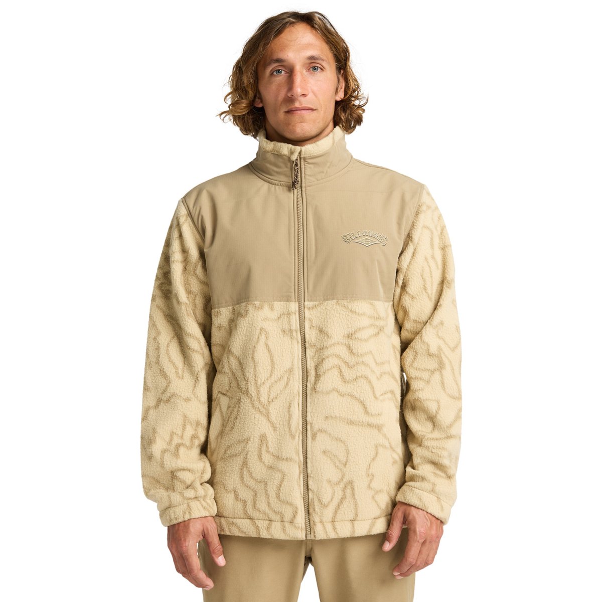 Pull à col ras du cou demi-zippé BOUNDARY RE-ISSUE blanc desert, BILLABONG