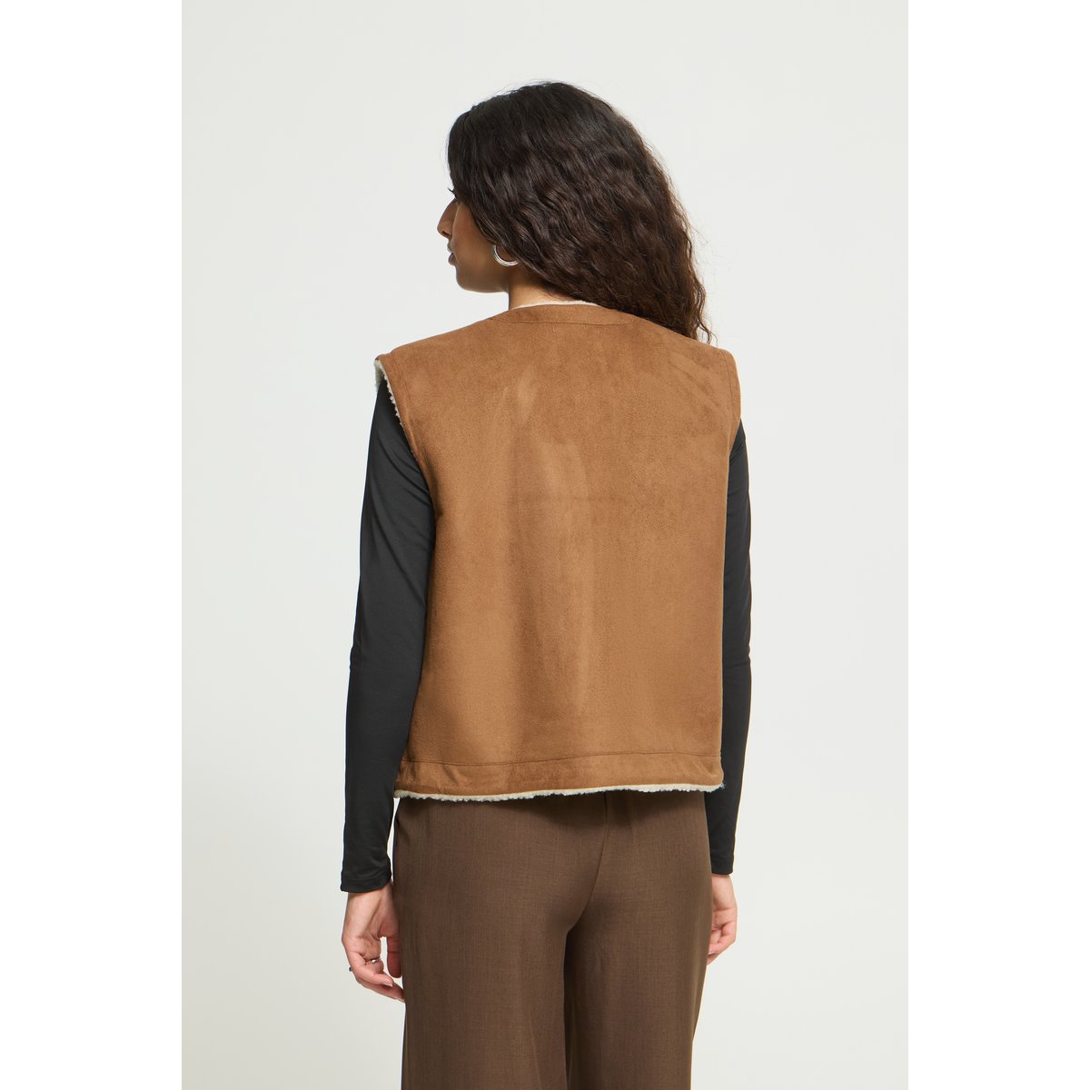 Manteau marron cocoa brown, ICHI