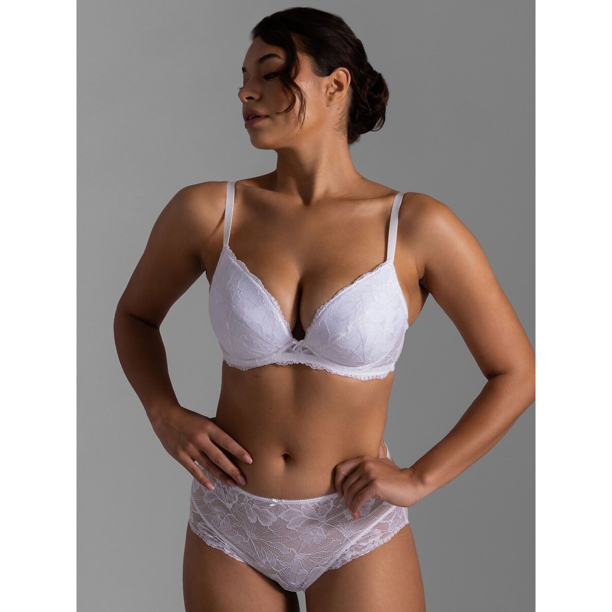 Culotte haute PERFECT LACE blanc, DORINA