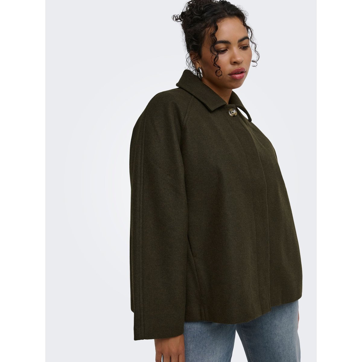 Veste dark olive, ONLY CARMAKOMA