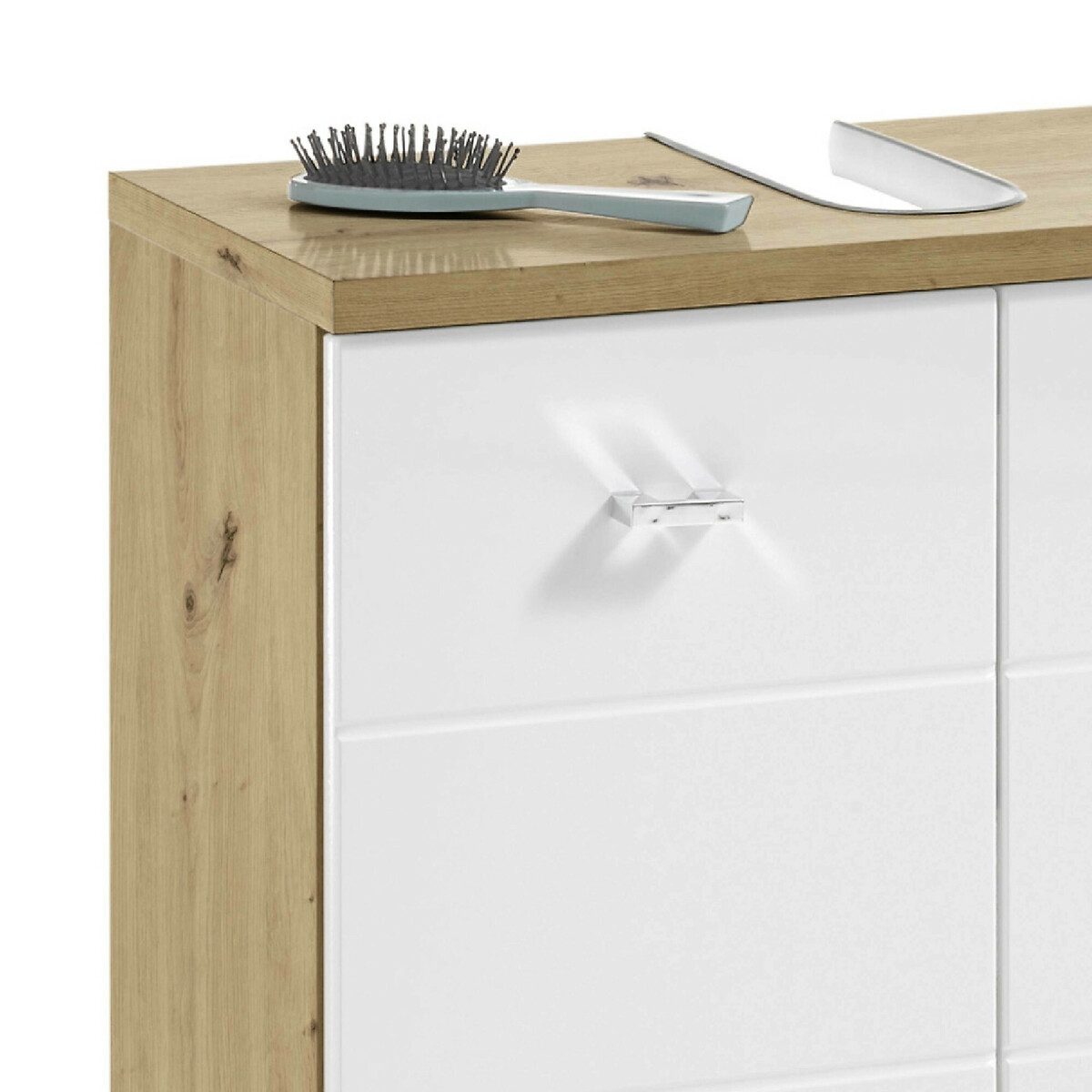 Luma Under Sink Cabinet white/natural, SO'HOME
