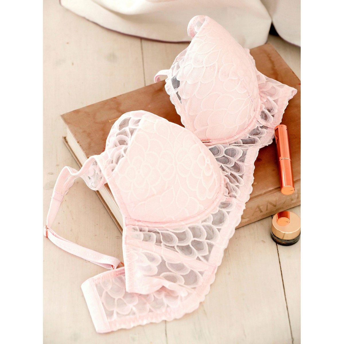 Soutien-gorge push-up Camilla rose rose, LASCANA
