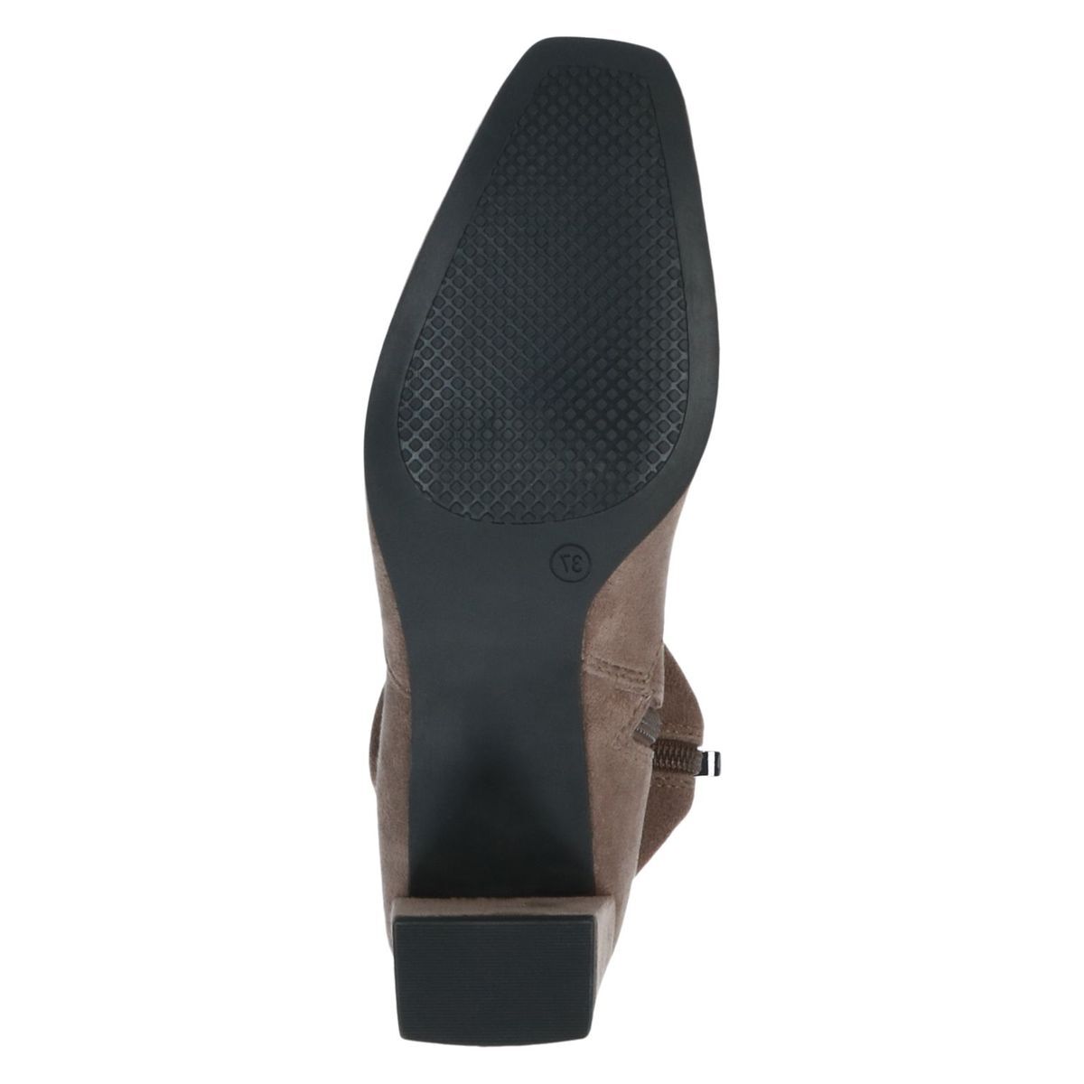 Bottine talon bloc marron cognac, CAPRICE